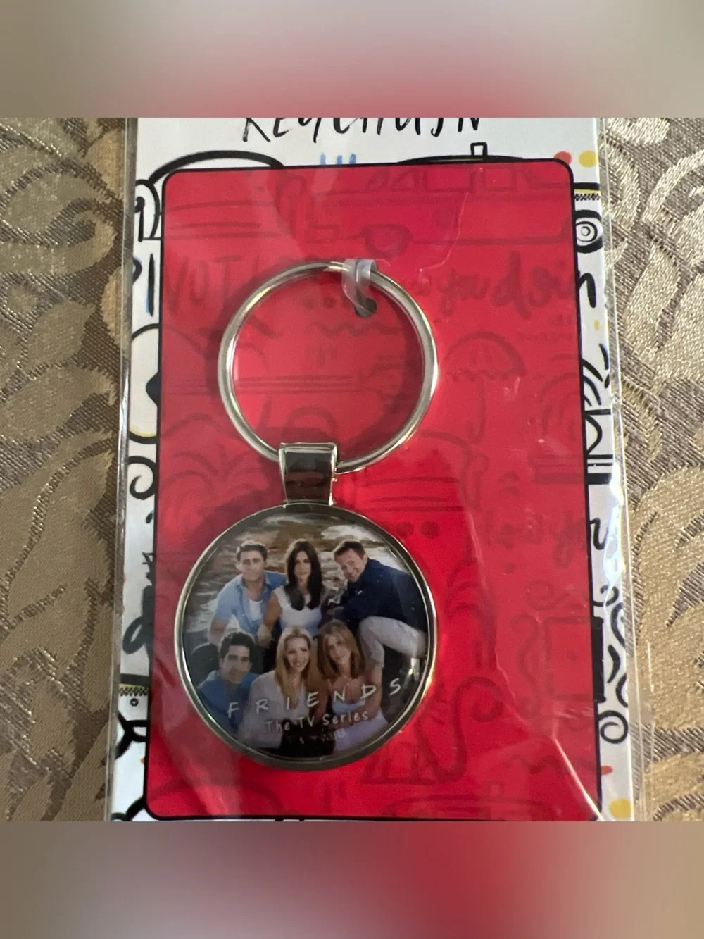 Vintage FRIENDS Keyring 90s TV Series NEW Sealed Past Series